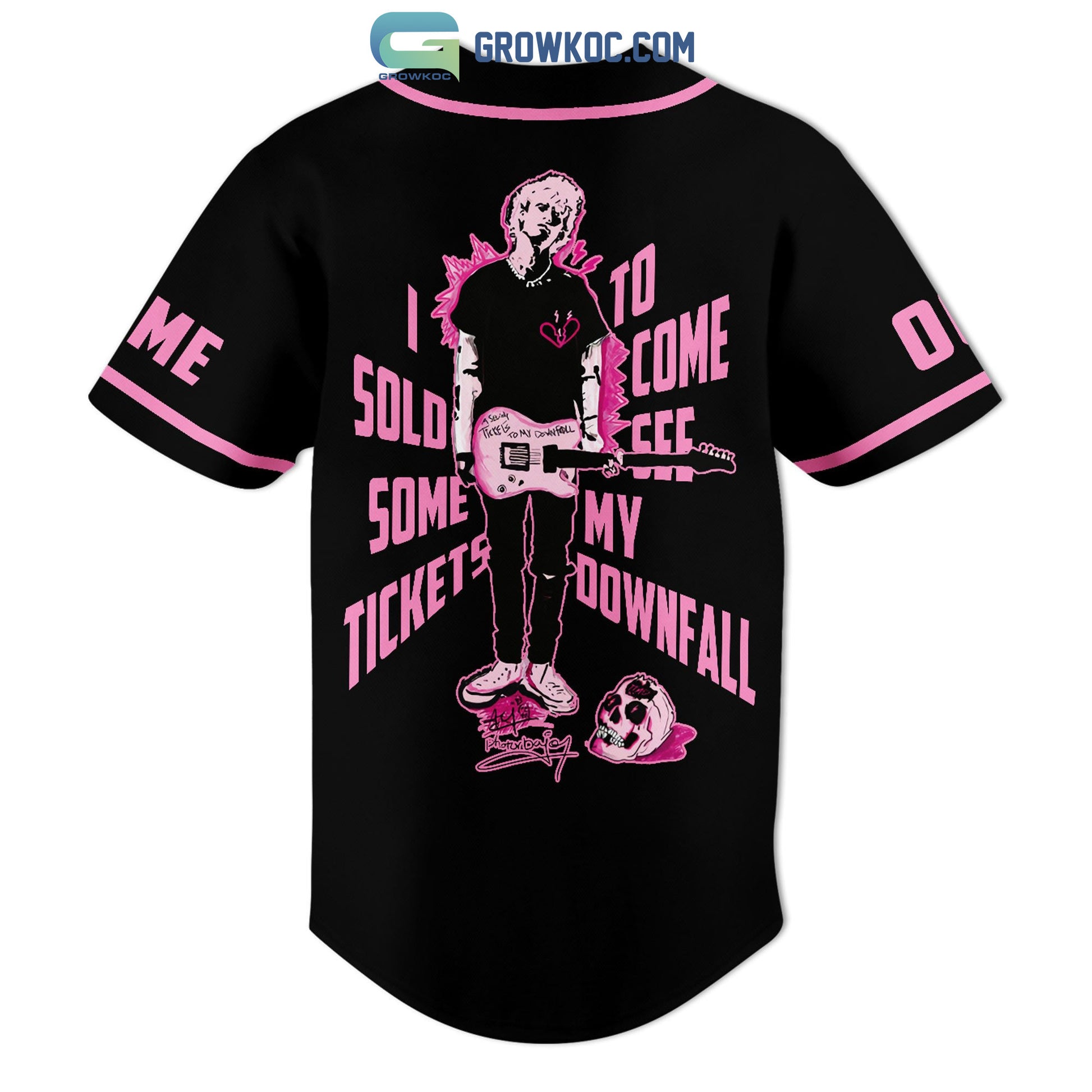 Machine Gun Kelly I Sold Some Tickets To Come See My Downfall Personalized Baseball Jersey