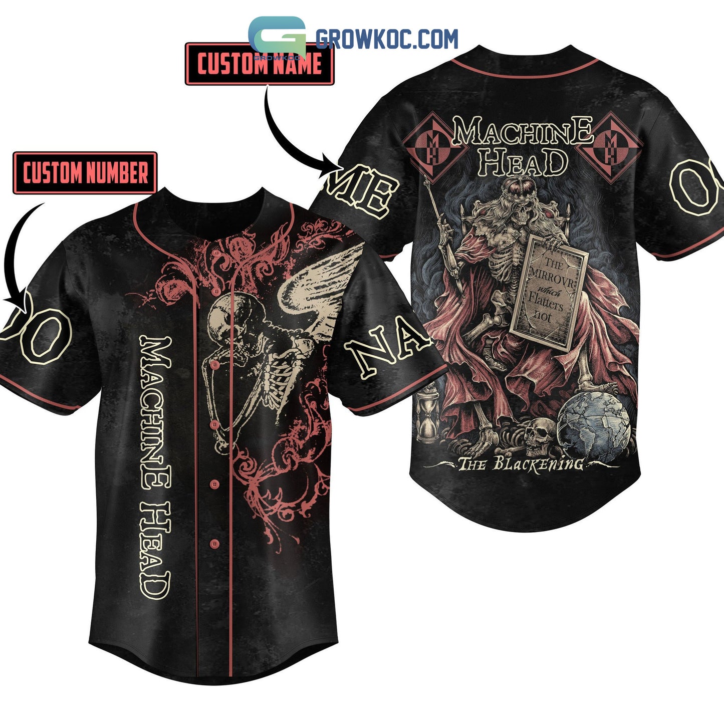 Machine Head The Blackening Personalized Baseball Jersey
