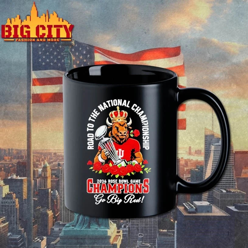 Macos Indiana Hoosier Road the national championship 2026 rose bowl game champions go big red Shirt