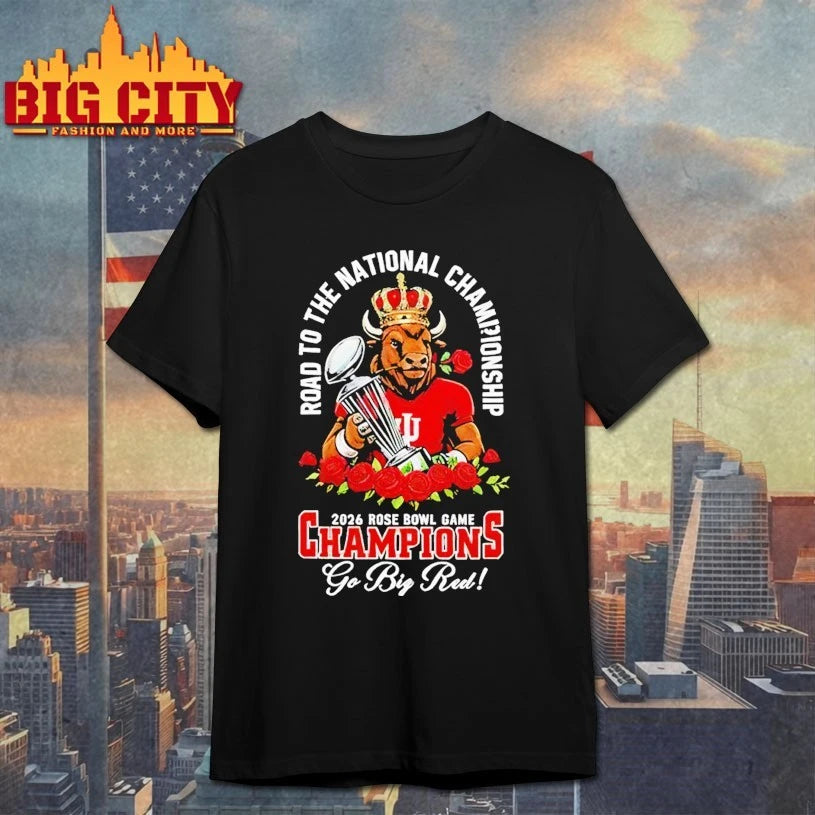 Macos Indiana Hoosier Road the national championship 2026 rose bowl game champions go big red Shirt