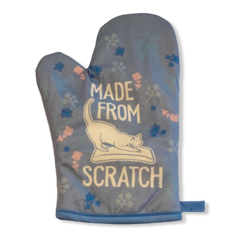 Made From Scratch Oven Mitt Funny Pet Cat Kittly Lover Graphic Novelty Kitchen Glove Funny Graphic Kitchenwear Funny Food...