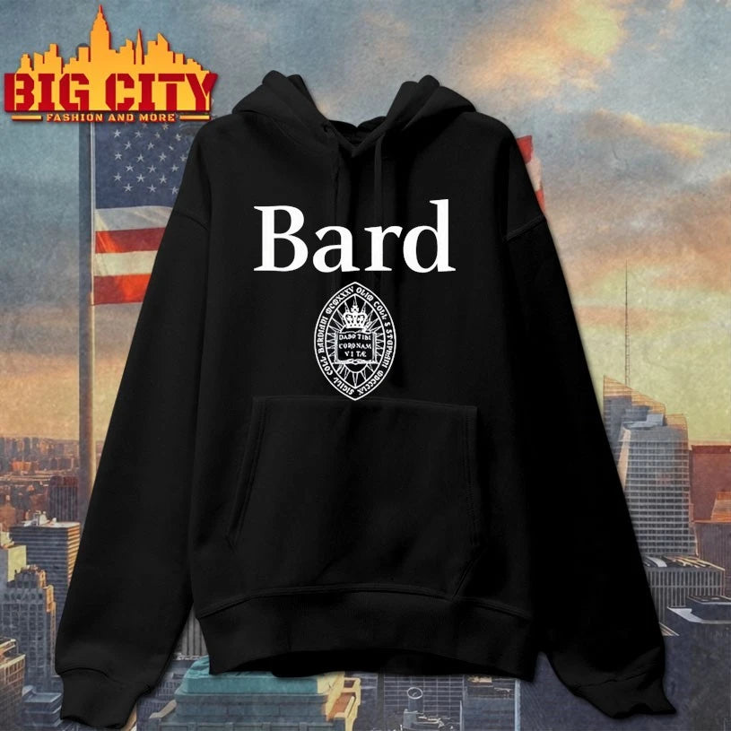 Mads Campbell Wearing Bard College Logo shirt