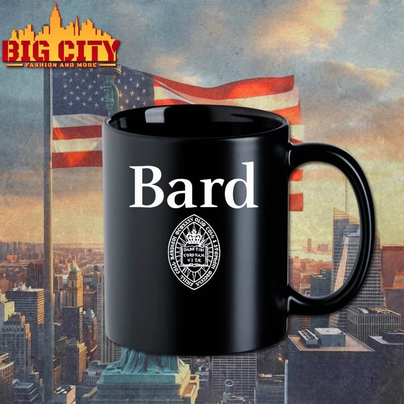 Mads Campbell Wearing Bard College Logo shirt