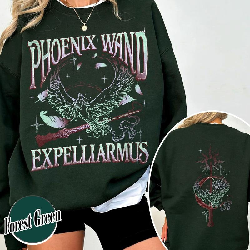 Magic Wand Sweatshirt, Magical Adventure Apparel, Bookish Wizard Sweatshirt, Universal Fan Sweatshirt, Wizard School...
