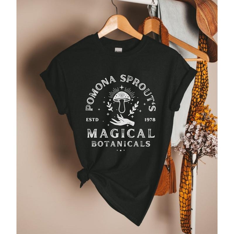 Magical Botanicals Shirt Herbology Shirt Prof Sprout Mushroom T-Shirt Universal Pottery Shirts Wizard School Bookish...