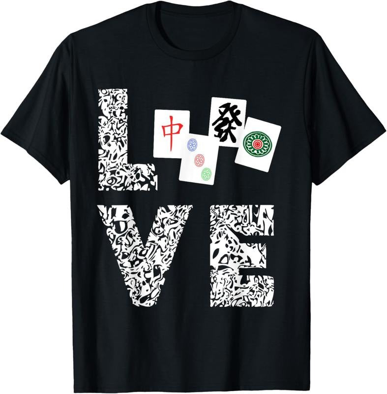 Mahjong Love Playing Chinese Game Mah Jongg Player T-Shirt T-Shirt Hoodie, Sweatshirt | WearSparks.com
