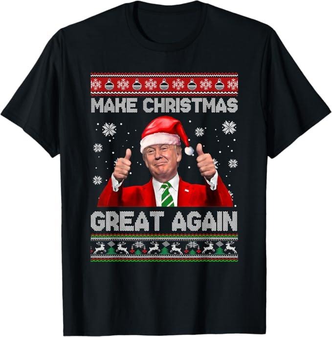 Make Christmas Great Again Xmas Funny Trump Ugly T-Shirt Hoodie, Sweatshirt | WearSparks.com