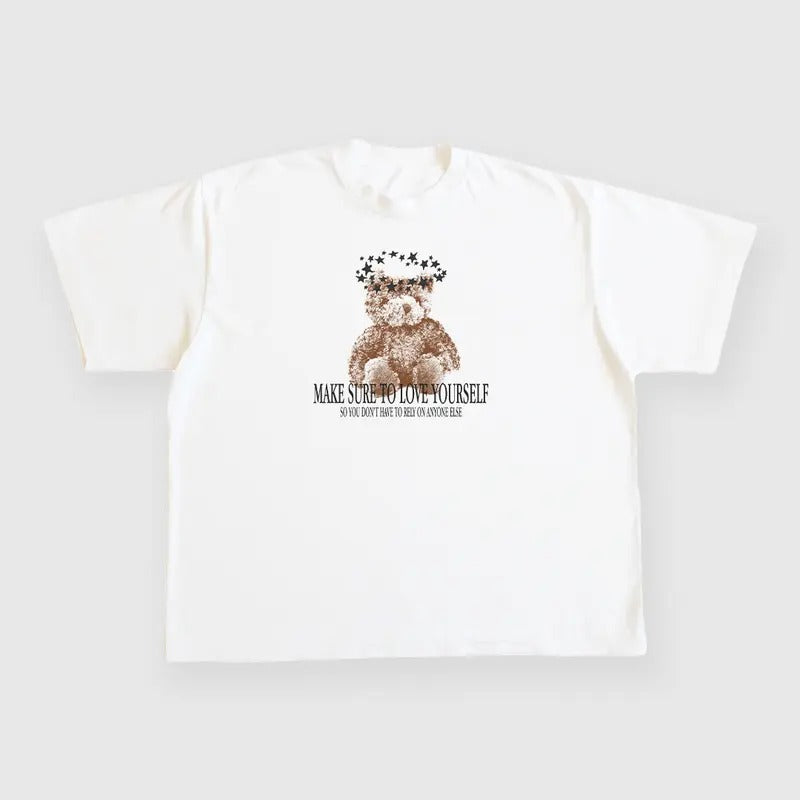 Make Sure To Love Yourself Custom Printed White T-Shirt Hoodie, Sweatshirt | WearSparks.com