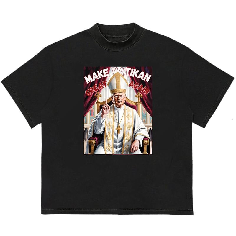 Make Vatikan Great Again T-Shirt Edgy Streetwear Sustainable Cotton Recycled Cotton Graphic Hoodie, Sweatshirt