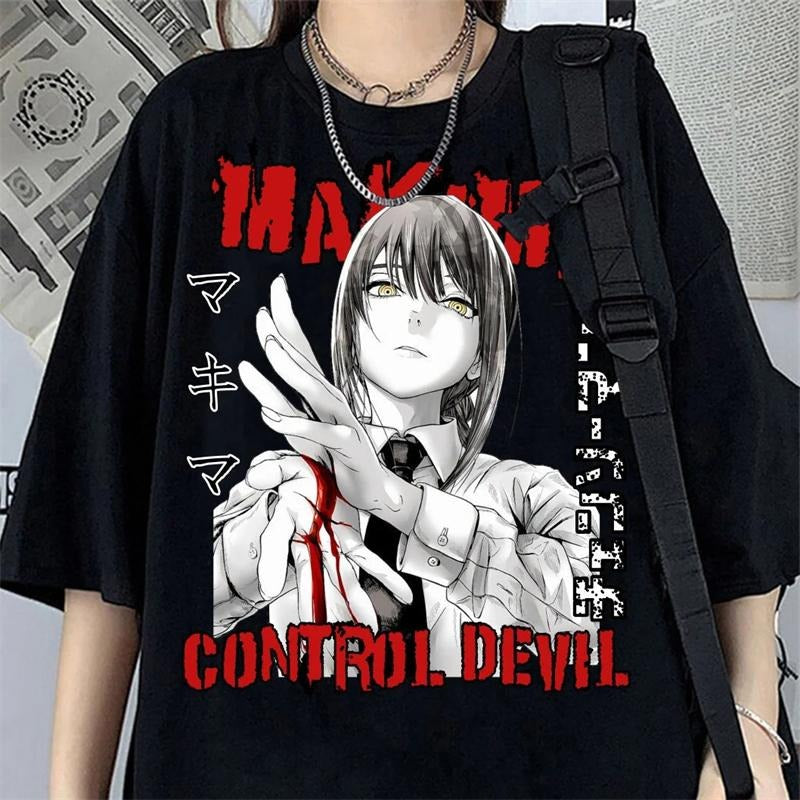Makima Control Devi Tee | Chainsaw man Anime Tshirt Hoodie, Sweatshirt | WearSparks.com