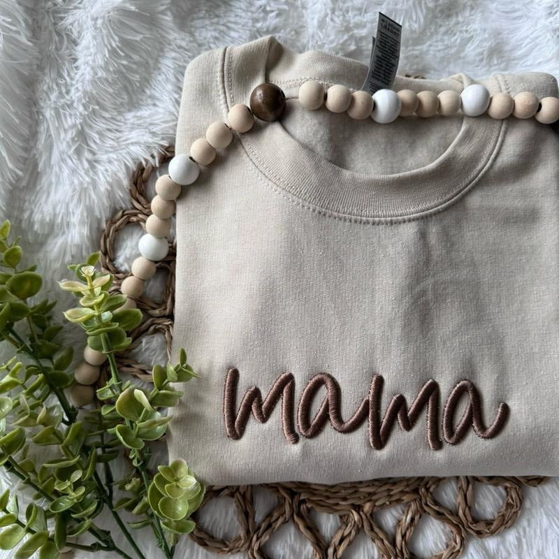 Mama 3D Puff Embroidery Sweatshirt T-Shirts, Hoodie | WearSparks.com