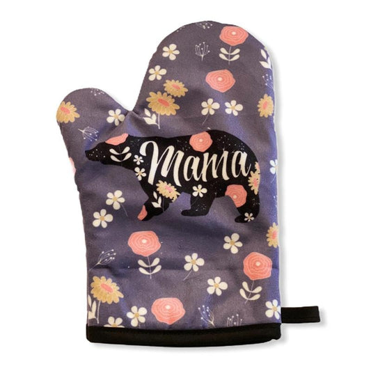 Mama Bear Oven Mitt Cute Mothers Day Cooking Baking Graphic Kitchen Accessories Funny Graphic Kitchenwear Mother's Day ...