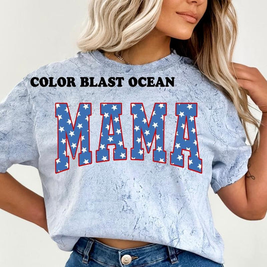 Mama July 4th Star Shirt ~ Unisex Apparel Relaxed Fit Printed In The USA Clothing Womenswear Casual Comfort Cotton Top...