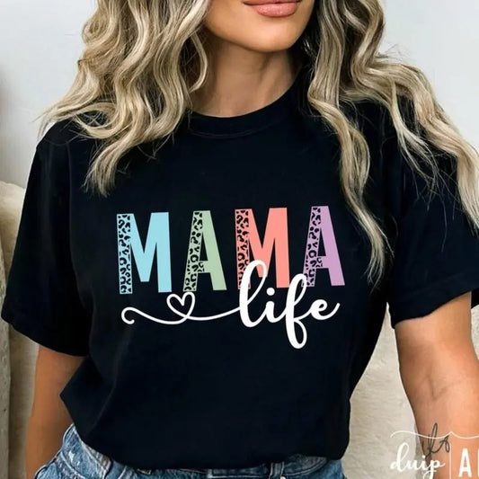 Mama Life Shirt, Leopard Mama, Blessed Mama, Mother's Day, Mama Shirt Top Womenswear Hoodie, Sweatshirt | WearSparks.com
