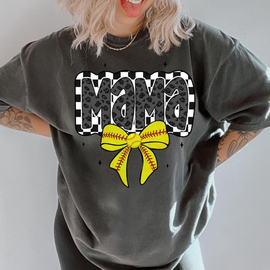 Mama Of Softball Shirt ~ Unisex Apparel Relaxed Fit Printed In The USA Clothing Womenswear Casual Comfort Cotton Top...