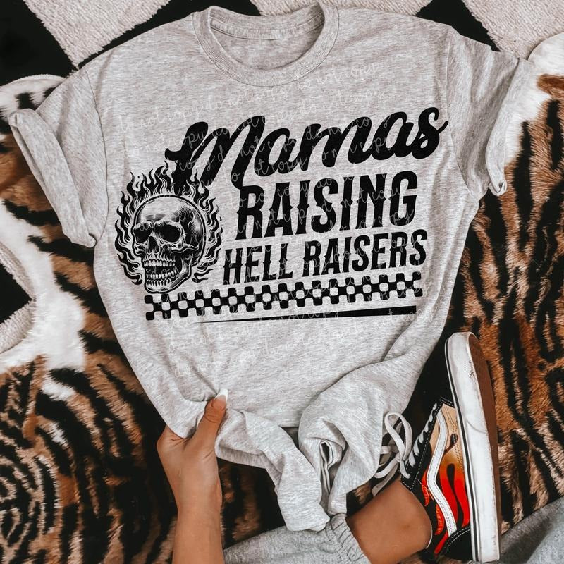 Mama Raising Hell Raisers DTF Transfers - THIS IS NOT A SHIRT Hoodie, Sweatshirt | WearSparks.com