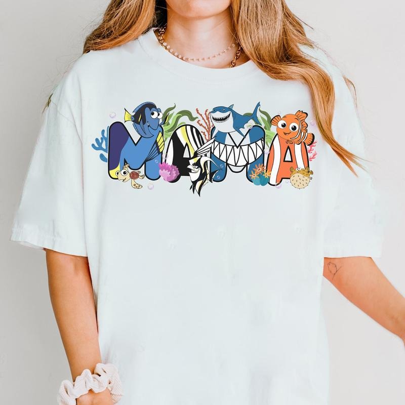 Mama Shirt F1ndng Nem0, Carto0n Mama Shirt, Mama Sweatshirt, Mother's Day Shirt, Gift For Mom Hoodie | WearSparks.com