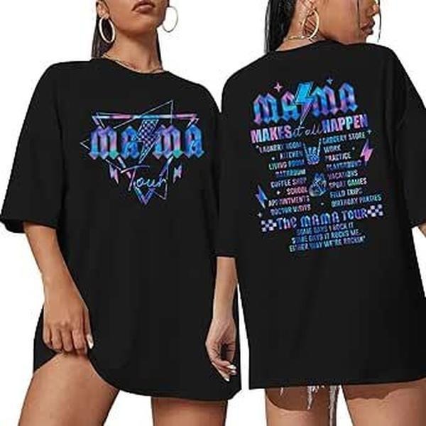 Mama Shirts Women Mama Tour Shirts Mom Life T-Shirt Hoodie, Sweatshirt | WearSparks.com