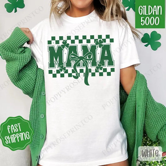 Mama St Patrick Shirt Gildan, St Patrick's Day Women's Tee, Cute Women's Tshirt Plus Sizes Hoodie, Sweatshirt