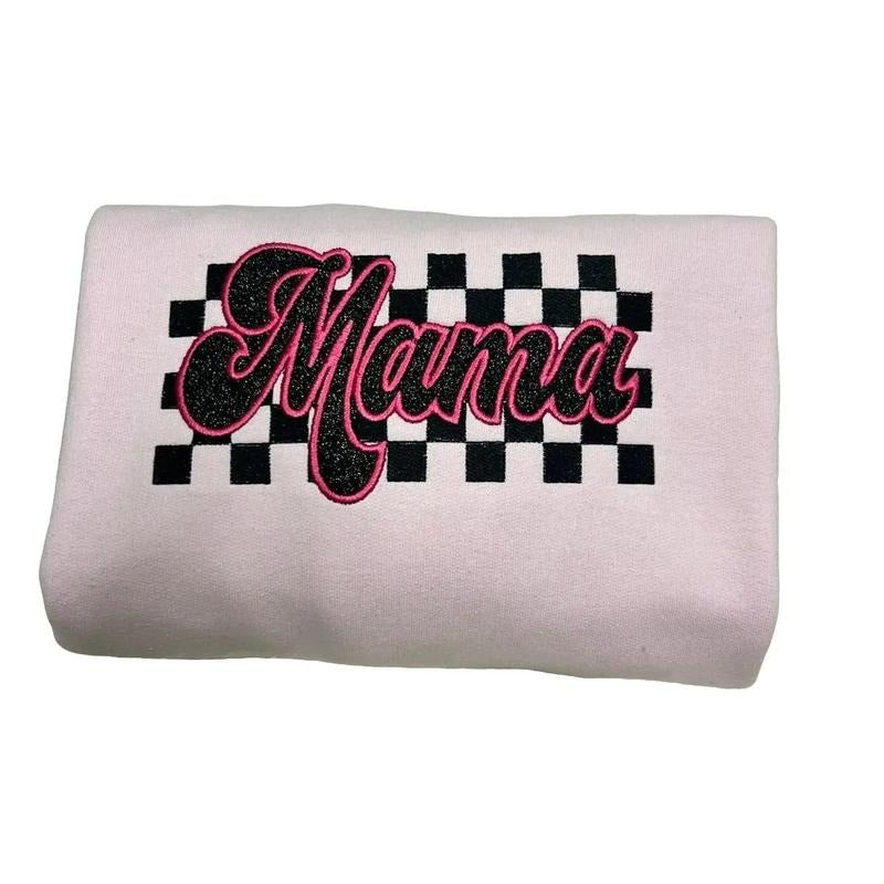Mama embroidered unisex sweater T-Shirts, Hoodie, Sweatshirt | WearSparks.com