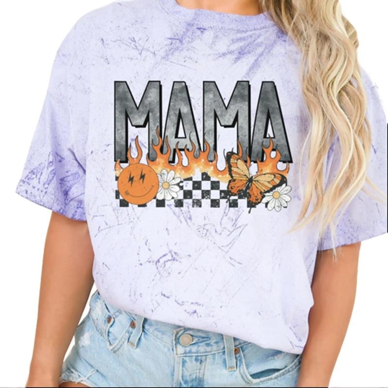 Mama flame and Butterfly Comfort colors Tee shirt Hoodie, Sweatshirt | WearSparks.com