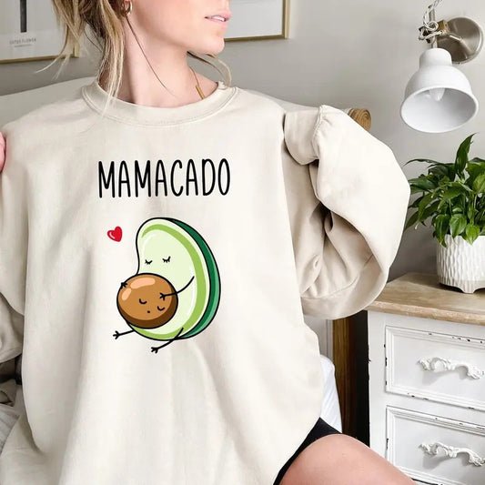 Mamacado Sweatshirt, Pregnancy Announcement Sweatshirt, Baby Announcement Shirt, New Mom Gift Shirt, Pregnancy Reveal...