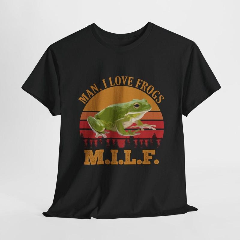 Man I Love Frogs M.I.L.F. Vintage Frog T-Shirtstyle{n002}2 T-Shirts, Hoodie, Sweatshirt | WearSparks.com