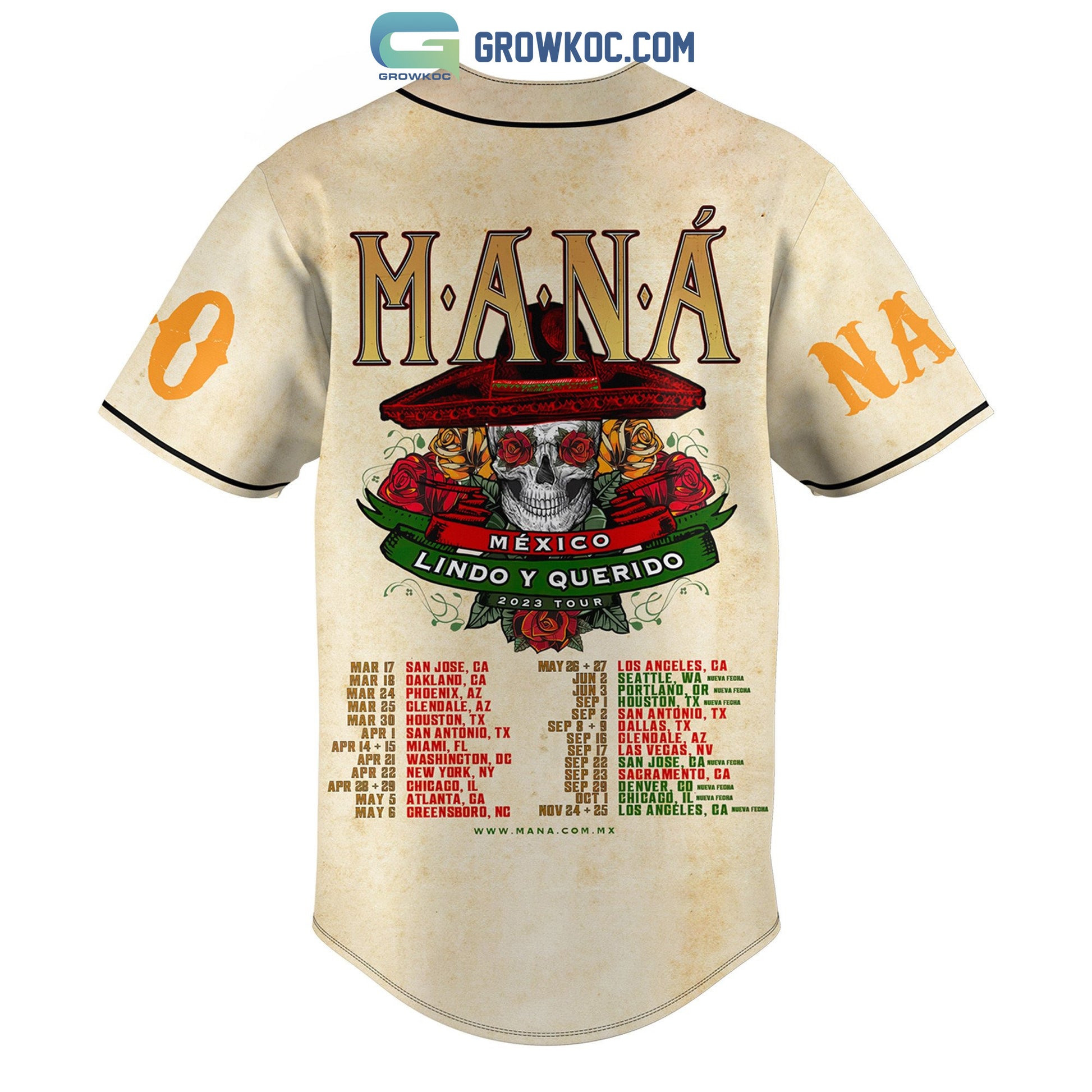 Mana Mexico Lindo Y Querido Personalized Baseball Jersey