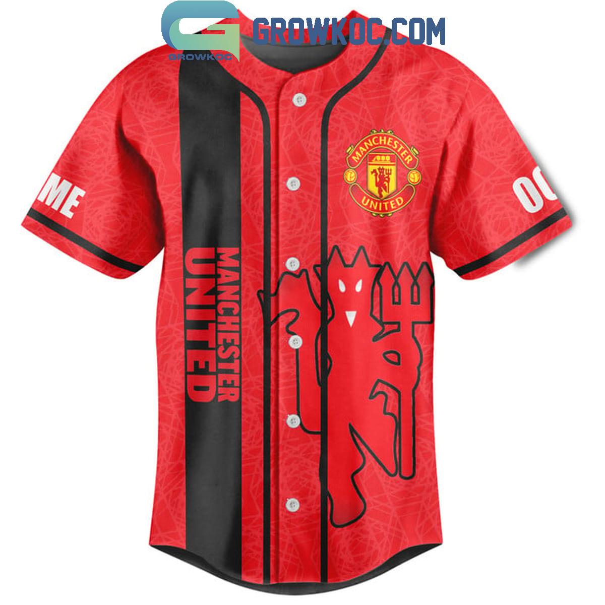 Manchester United Glory Glory Man United Personalized Baseball Jersey