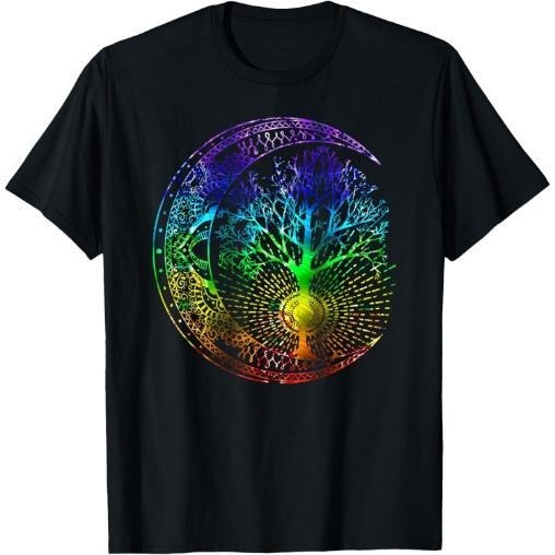 Mandala Moon Chakra Tree of Life T-Shirt Made in USA Hoodie, Sweatshirt | WearSparks.com