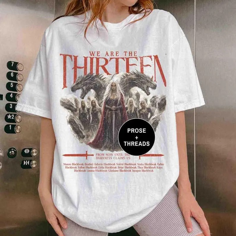 Manon Blackbeak Shirt We Are Thirteen Throne Of Glass Merch Sarah J Maas SJM Merch Sarah J Maas Merch Manon Shirt...