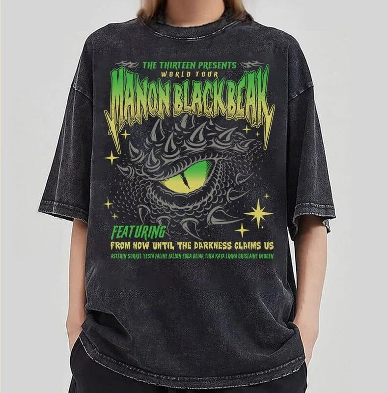Manon Blackbeak Shirt, Throne of Glass Shirt, Sarah J Maas Merch, Rowan Whitethorn, Crescent City, The Thirteen T-shirt...
