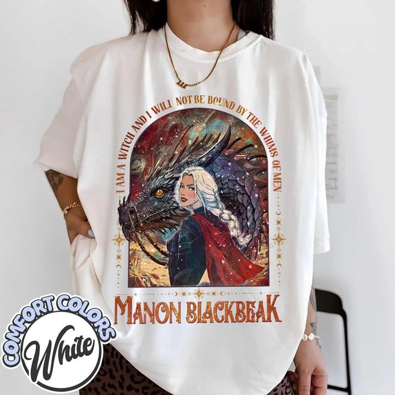 Manon Blackbeak Throne Of Glass T-Shirt, The Thirteen Shirt, Manon Blackbeak Kingdom Of Ash Shirt, Fantasy Reader Shirt,...