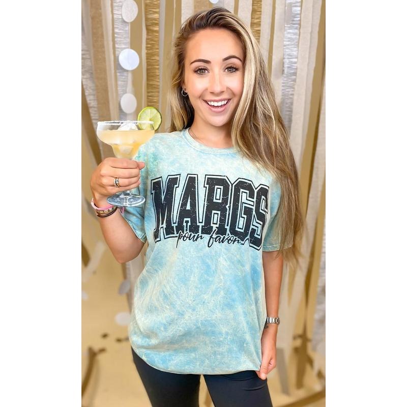 Margs Pour Favor Mineral Washed Graphic Shirt Hoodie, Sweatshirt | WearSparks.com