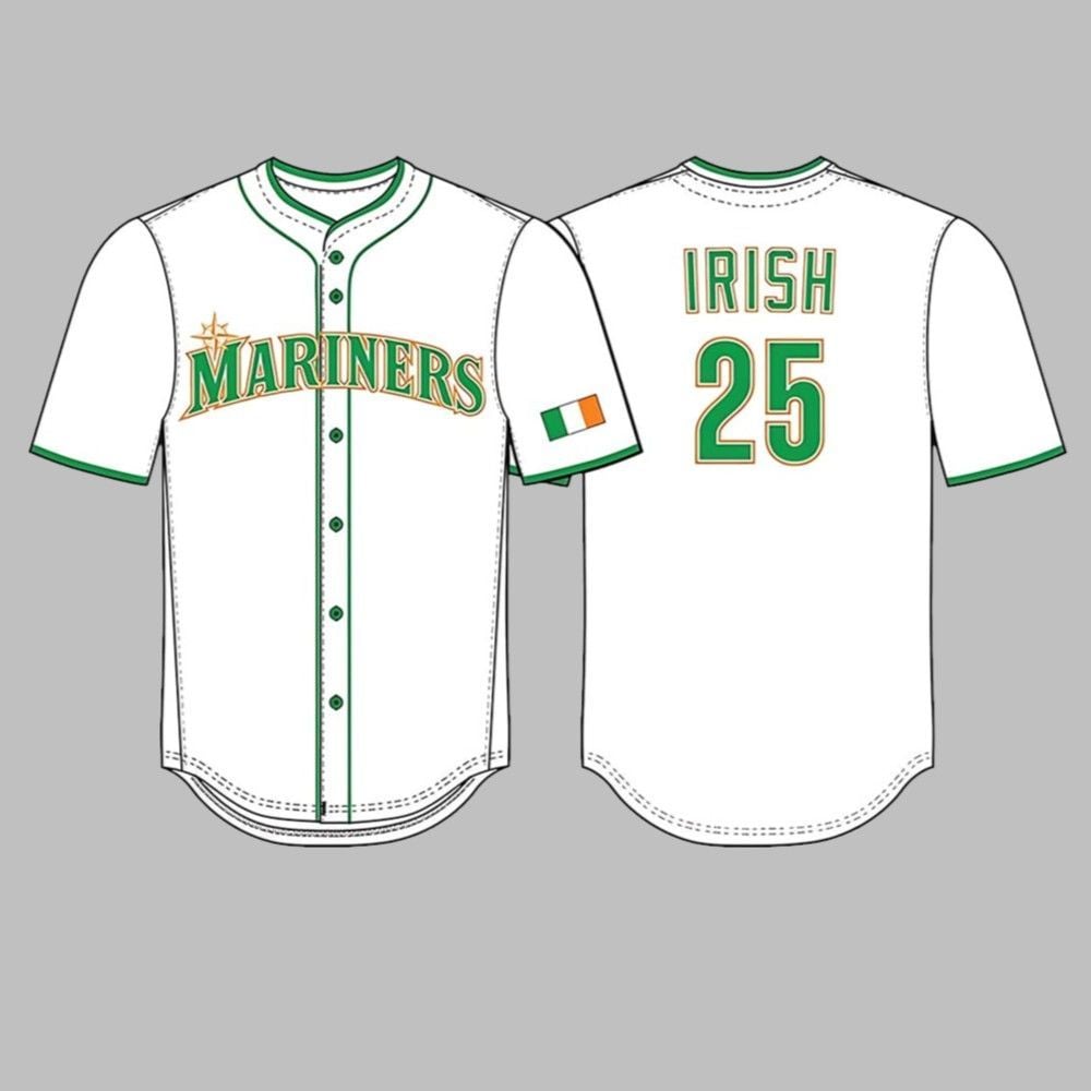 Mariners Irish Heritage Night Jersey 2025 Giveaway - Grishko.com T-Shirts, Hoodie, Sweatshirt | WearSparks.com (Image 1)