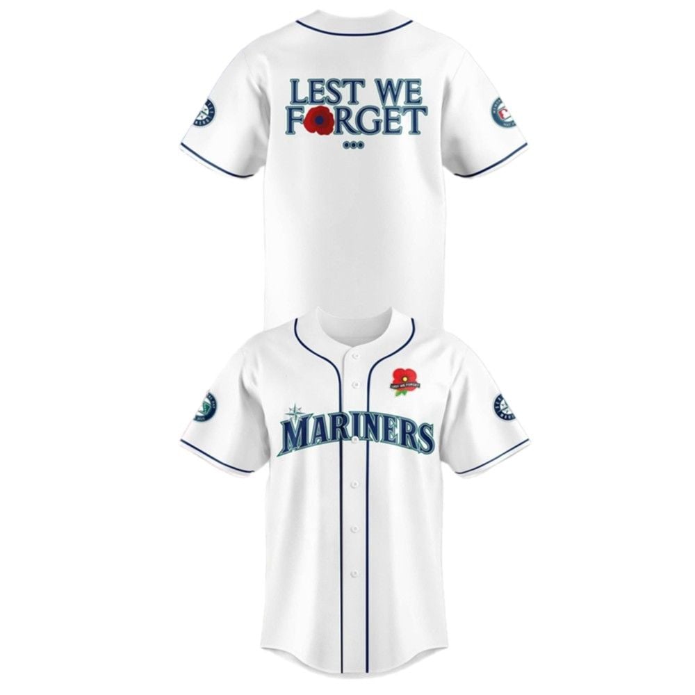 Mariners Lest We Forget Jersey 2025 - Grishko.com T-Shirts, Hoodie, Sweatshirt | WearSparks.com (Image 2)