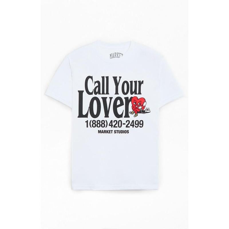 Market Men's Call Your Lover T-Shirt - Multicolor Hoodie, Sweatshirt | WearSparks.com