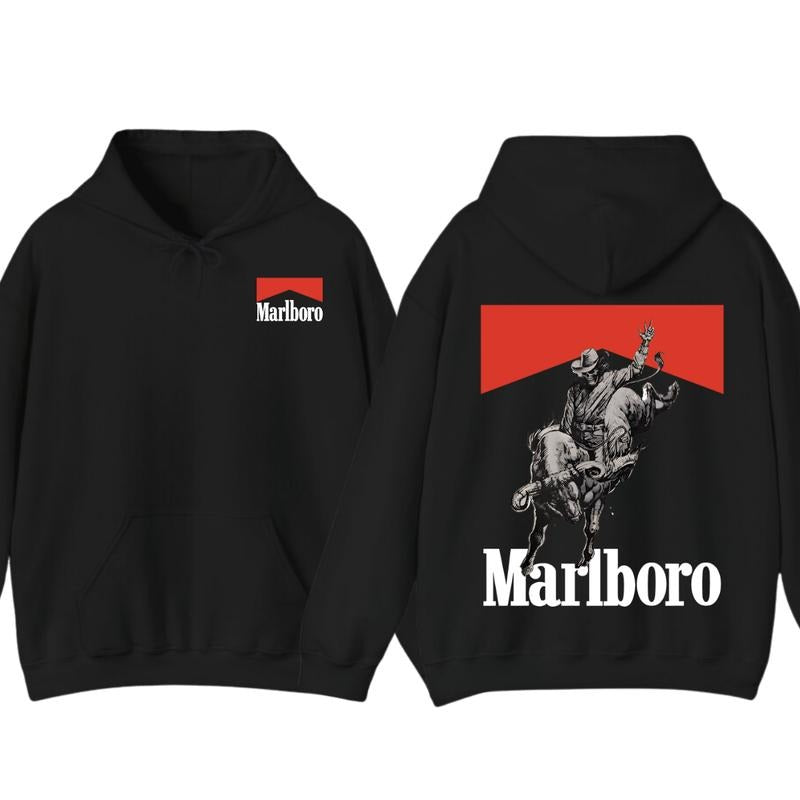 Marlboro Bone Rodeo T-shirt, Marlboro Short Sleeve Tee, Unisex Shirt, Menswear Top Womenswear Hoodie, Sweatshirt