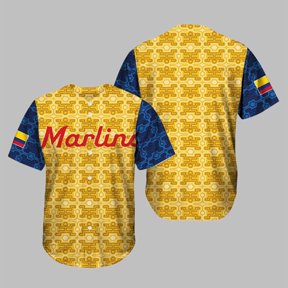 Marlins Colombian Heritage Celebration Jersey 2025 Giveaway - Grishko.com T-Shirts, Hoodie, Sweatshirt (Image 1)