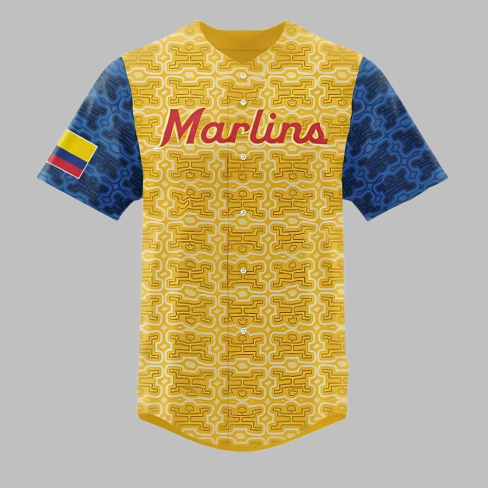 Marlins Colombian Heritage Celebration Jersey Giveaway 2025 - Grishko.com T-Shirts, Hoodie, Sweatshirt (Image 1)