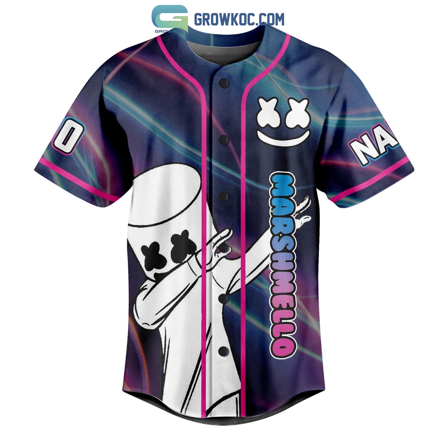 Marshmello Joytime Into The Melloverse Tour 2023 Personalized Baseball Jersey