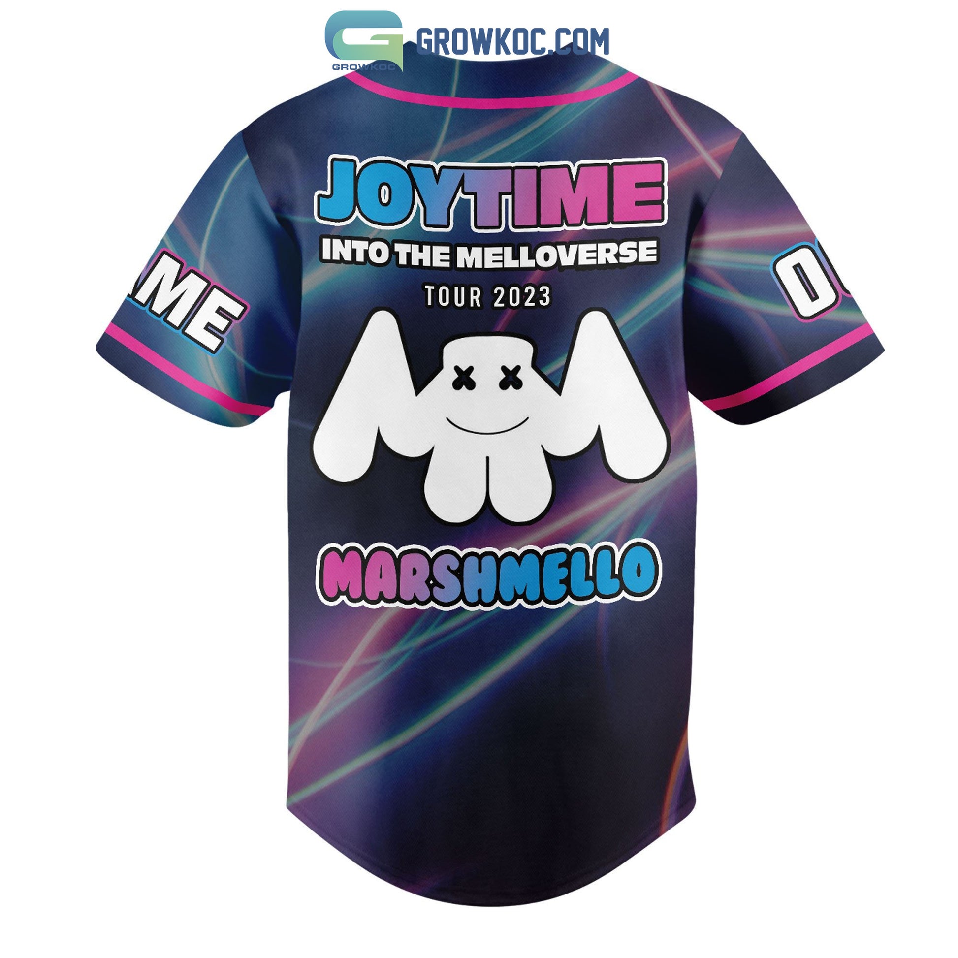 Marshmello Joytime Into The Melloverse Tour 2023 Personalized Baseball Jersey