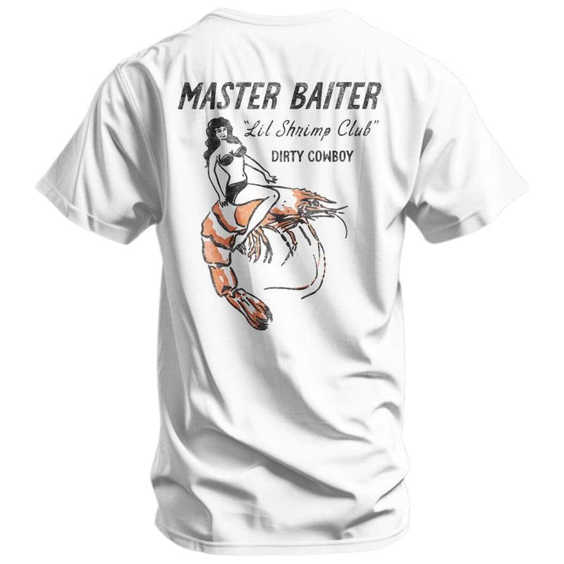 Master Baiter "Lil Shrimp Club" Men's T-Shirt, Funny Adult Shirt, For Gift. Hoodie, Sweatshirt | WearSparks.com