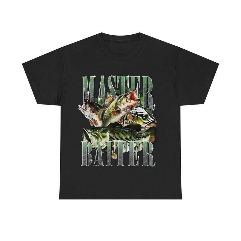 Master Baiter Bass Fishing Fisher Papa Shirt, Unisex Graphic Tee S-3XL Hoodie, Sweatshirt | WearSparks.com