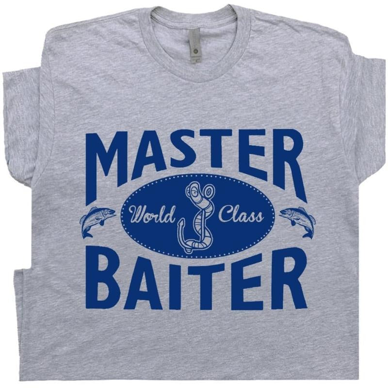 Master Baiter T Shirt Funny Fishing T Shirts With Offensive T Shirt Hoodie, Sweatshirt | WearSparks.com