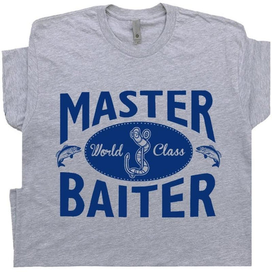 Master Baiter T Shirt Funny Fishing T Shirts With Offensive T Shirt Hoodie, Sweatshirt | WearSparks.com