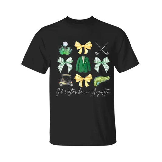 Master Let's Partee Golf Tournament Coquette Bow Women Men T-Shirt, Fashion Casual Short Sleeve T-shirt for Daily Wear,...