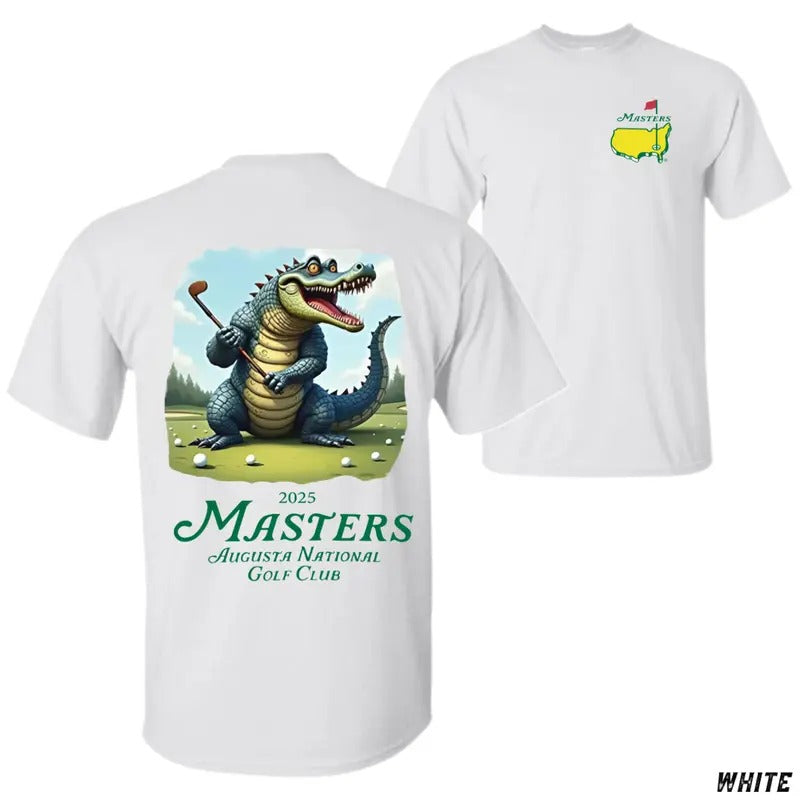 Masters 2025 T-shirt - Featuring Fun Alligator Golf Design, Perfect for Golf Fans and Masters Enthusiasts, Unisex...