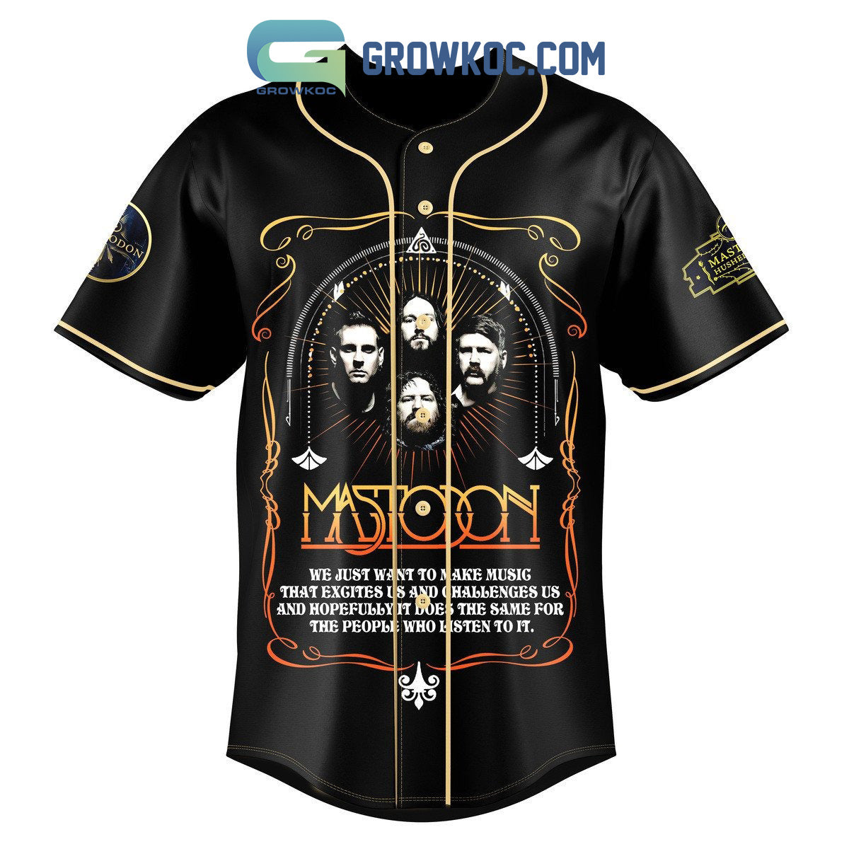 Mastodon American Heavy Metal Band Personalized Baseball Jersey
