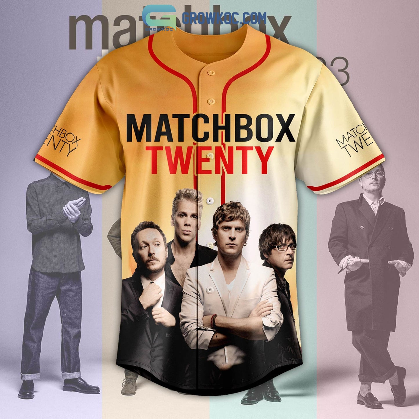 Matchbox Twenty 2023 Slow Dream Tour Baseball Jersey